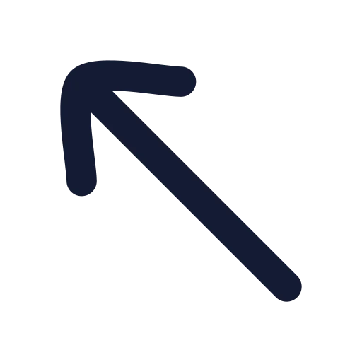 Move Up Left Icon in Solid Rounded style