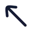 Moveupleft icon with solid rounded style
