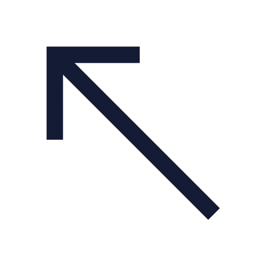 Move Up Left Icon in Stroke Sharp style
