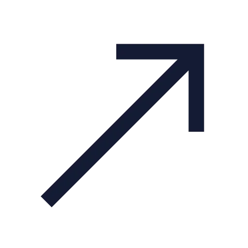 Move Up Right Icon in Stroke Sharp style