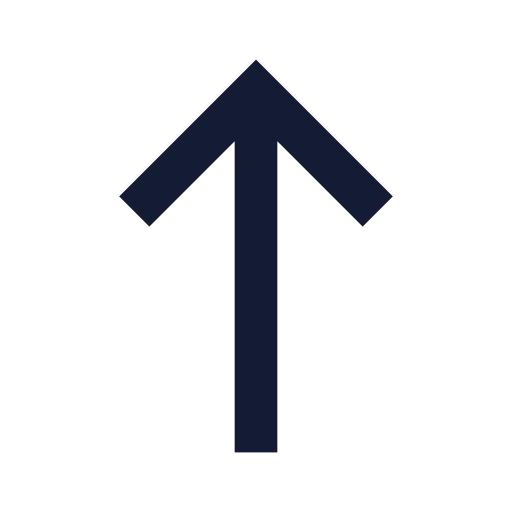 Move Up Icon in Solid Sharp style