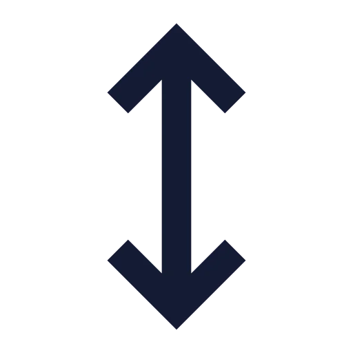 Move Vertical Icon in Solid Sharp style