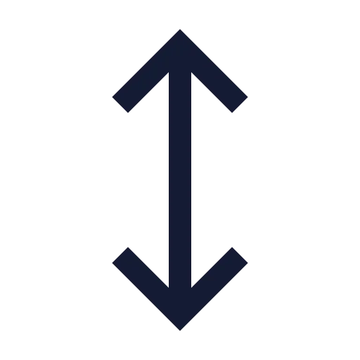 Move Vertical Icon in Stroke Sharp style
