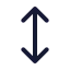 Movevertical icon with stroke standard style
