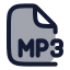 Mp icon with duotone rounded style