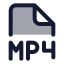 Mp icon with duotone standard style
