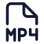 Mp icon with stroke standard style