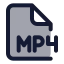Mp icon with duotone standard style