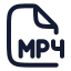 Mp icon with stroke rounded style