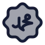 Muhammad icon with duotone rounded style