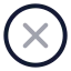 Multiplicationsigncircle icon with twotone rounded style