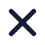 Multiplicationsign icon with solid rounded style