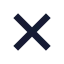 Multiplicationsign icon with solid sharp style