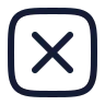 Multiplication Sign Square icon preview