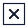 Multiplication Sign Square icon preview
