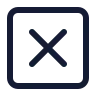 Multiplication Sign Square icon preview