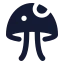 Mushroom icon with solid standard style