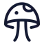 Mushroom icon with stroke standard style