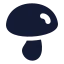 Mushroom icon with solid standard style