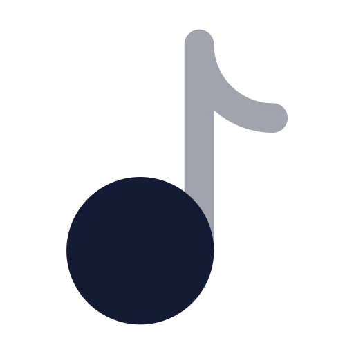 Music 01 Icon in Bulk Rounded style
