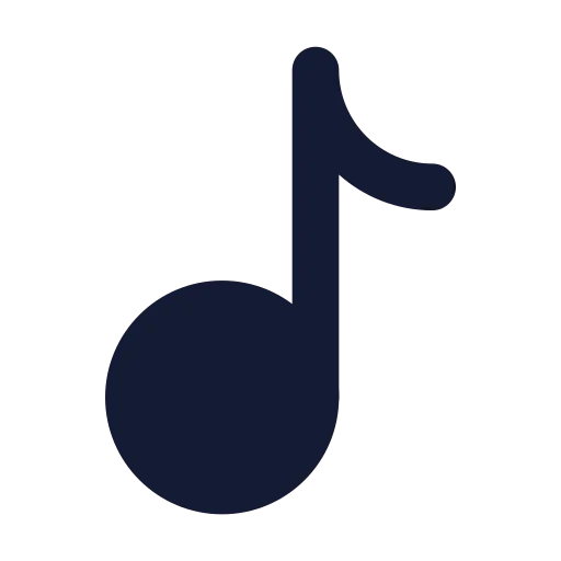 Music 01 Icon in Solid Rounded style