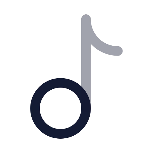 Music 01 Icon in Twotone Rounded style