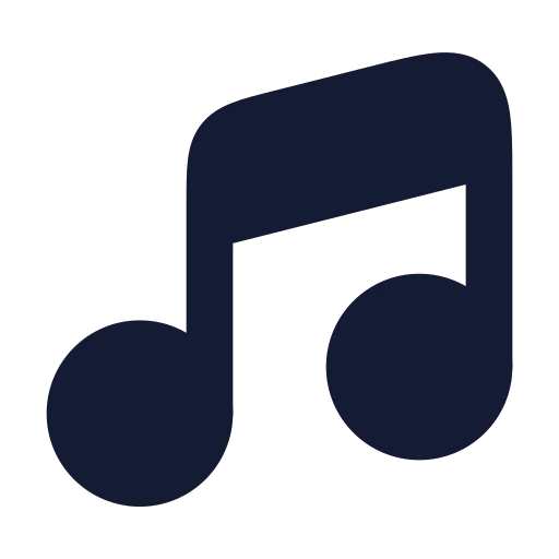 Music 02 Icon in Solid Rounded style