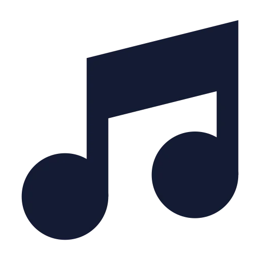 Music 02 Icon in Solid Sharp style