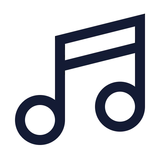Music 02 Icon in Stroke Sharp style