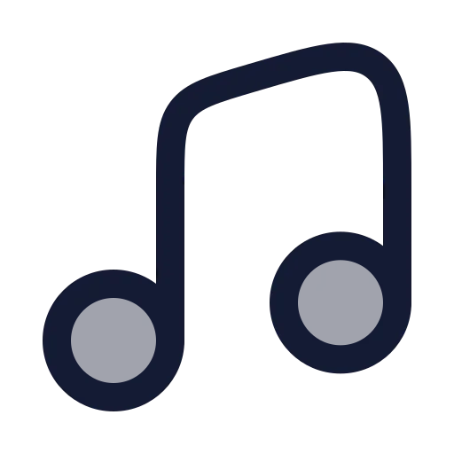 Music 3 Icon in Duotone Rounded style