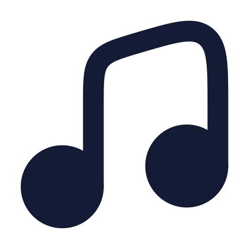 Music 3 Icon in Solid Rounded style