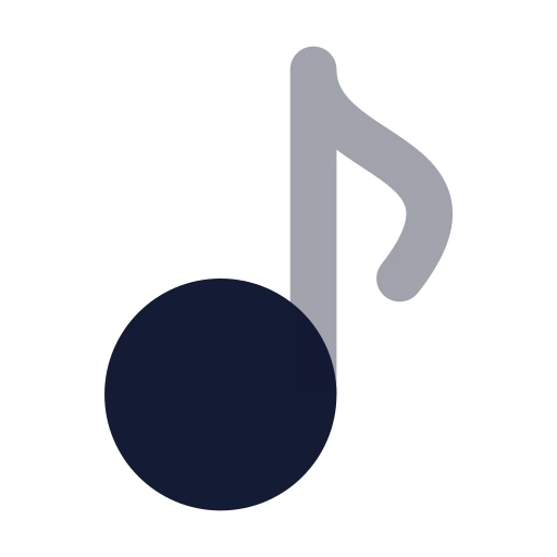 Music Icon in Bulk Rounded style