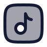 Music Note Square 01 icon preview