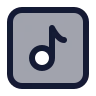 Music Note Square 01 icon preview