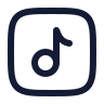 Music Note Square 01 icon preview