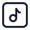 Music Note Square 01 icon preview