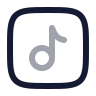 Music Note Square 01 icon preview