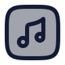 Music Note Square 02 icon preview