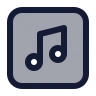 Music Note Square 02 icon preview