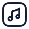 Music Note Square 02 icon preview