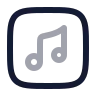 Music Note Square 02 icon preview