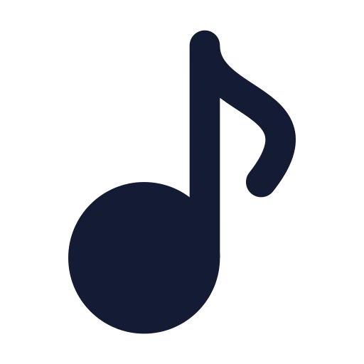 Music Icon in Solid Rounded style