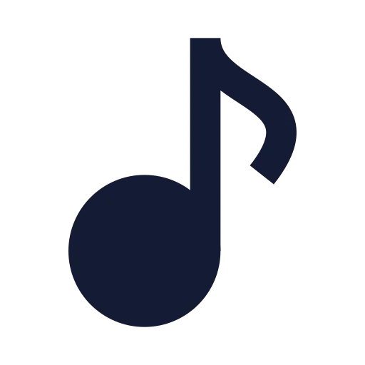 Music Icon in Solid Sharp style