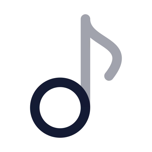Music Icon in Twotone Rounded style