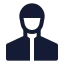 Muslim icon with solid sharp style