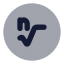 Nthrootcircle icon with bulk rounded style