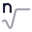 Nthroot icon with duotone rounded style