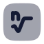 Nthrootsquare icon with bulk rounded style