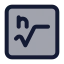 Nthrootsquare icon with duotone standard style