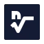 Nthrootsquare icon with solid sharp style